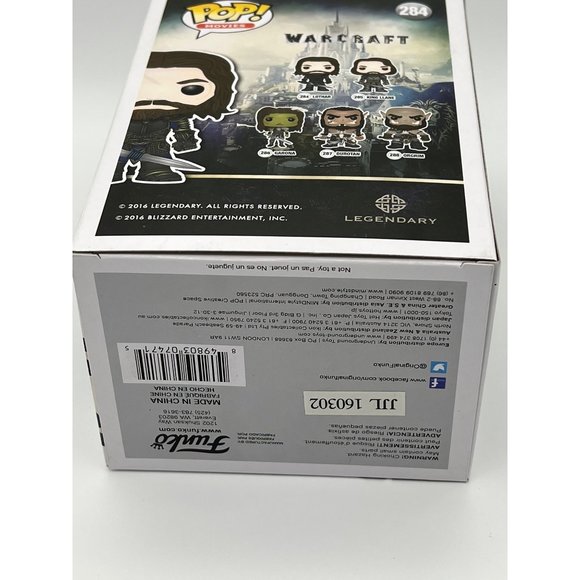 Funko Pop! Movies Warcraft Lothar Vinyl Figure #284 NEW - Picture 7 of 8